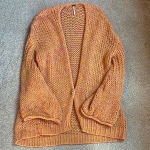 Free People Home Town Cardigan in Sugar Candy Combo